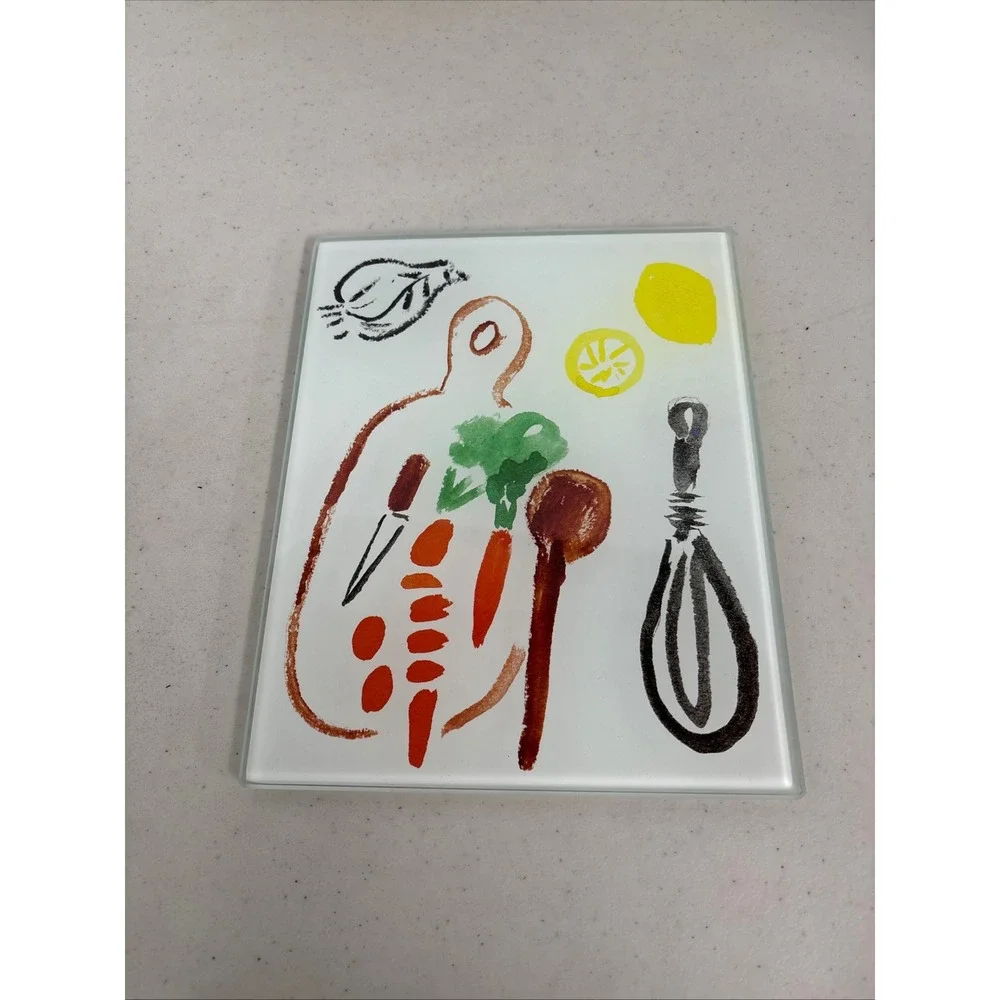 Kate Spade New York Lenox All‎ In Good Taste Glass Cutting Board Kitchen Art 1